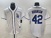 Men's Los Angeles Dodgers #42 Jackie Robinson White Cool Base Stitched Baseball Jersey,baseball caps,new era cap wholesale,wholesale hats