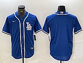 Men's Los Angeles Dodgers Blank Blue Cool Base Stitched Baseball Jersey,baseball caps,new era cap wholesale,wholesale hats