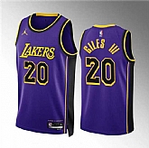 Men's Los Angeles Lakers #20 Harry Giles Iii Purple Statement Edition Stitched Basketball Jersey Dzhi,baseball caps,new era cap wholesale,wholesale hats