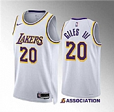 Men's Los Angeles Lakers #20 Harry Giles Iii White Association Edition Stitched Basketball Jersey Dzhi,baseball caps,new era cap wholesale,wholesale hats