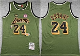 Men's Los Angeles Lakers #24 Kobe Bryant Green 1996-97 Throwback basketball Jersey,baseball caps,new era cap wholesale,wholesale hats