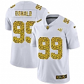 Men's Los Angeles Rams #99 Aaron Donald 2020 White Leopard Print Fashion Limited Football Stitched Jersey Dyin