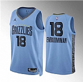 Men's Memphis Grizzlies #18 Tosan Evbuomwan Blue Statement Edition Stitched Jersey Dzhi,baseball caps,new era cap wholesale,wholesale hats