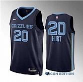 Men's Memphis Grizzlies #20 Matthew Hurt Navy Icon Edition Stitched Jersey Dzhi,baseball caps,new era cap wholesale,wholesale hats