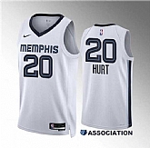 Men's Memphis Grizzlies #20 Matthew Hurt White Association Edition Stitched Jersey Dzhi,baseball caps,new era cap wholesale,wholesale hats