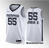 Men's Memphis Grizzlies #55 Trey Jemison Iii White Association Edition Stitched Jersey Dzhi