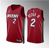 Men's Miami Heat #2 Terry Rozier III Red Statement Edition Stitched Basketball Jersey Dzhi,baseball caps,new era cap wholesale,wholesale hats