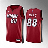 Men's Miami Heat #88 Patrick Mills Red Statement Edition Stitched Basketball Jersey Dzhi,baseball caps,new era cap wholesale,wholesale hats
