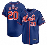 Men's New York Mets #20 Pete Alonso Royal 2024 Alternate Limited Stitched Baseball Jersey Dzhi,baseball caps,new era cap wholesale,wholesale hats