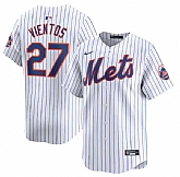 Men's New York Mets #27 Mark Vientos White 2024 Home Limited Stitched Baseball Jersey Dzhi,baseball caps,new era cap wholesale,wholesale hats