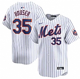 Men's New York Mets #35 Adrian Houser White 2024 Home Limited Stitched Baseball Jersey Dzhi,baseball caps,new era cap wholesale,wholesale hats