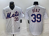 Men's New York Mets #39 Edwin Diaz Number White Stitched Cool Base Nike Jersey,baseball caps,new era cap wholesale,wholesale hats