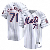 Men's New York Mets #71 Sean Reid-Fole White 2024 Home Limited Stitched Baseball Jersey Dzhi,baseball caps,new era cap wholesale,wholesale hats