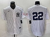 Men's New York Yankees #22 Juan Soto White With Patch 2024 Cool Base Stitched Jersey,baseball caps,new era cap wholesale,wholesale hats