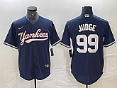 Men's New York Yankees #99 Aaron Judge Navy Cool Base Stitched Baseball Jersey,baseball caps,new era cap wholesale,wholesale hats
