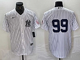 Men's New York Yankees #99 Aaron Judge White With Patch 2024 Cool Base Stitched Jersey,baseball caps,new era cap wholesale,wholesale hats