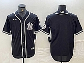 Men's New York Yankees Blank Black White Cool Base Stitched Jersey,baseball caps,new era cap wholesale,wholesale hats