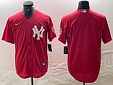 Men's New York Yankees Blank Red Cool Base Stitched Baseball Jerseys,baseball caps,new era cap wholesale,wholesale hats