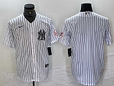 Men's New York Yankees Blank White With Patch 2024 Cool Base Stitched Jersey,baseball caps,new era cap wholesale,wholesale hats