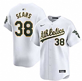 Men's Oakland Athletics #38 JP Sears White Home Limited Stitched Jersey Dzhi,baseball caps,new era cap wholesale,wholesale hats