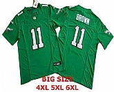 Men's Philadelphia Eagles #11 AJ Brown Kelly Green FUSE Vapor Limited Throwback Jersey,baseball caps,new era cap wholesale,wholesale hats