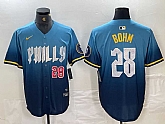 Men's Philadelphia Phillies #28 Alec Bohm Blue 2024 City Player Number Cool Base Stitched Jerseys,baseball caps,new era cap wholesale,wholesale hats