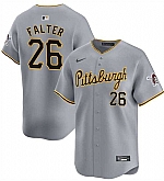 Men's Pittsburgh Pirates #26 Bailey Falter Gray Away Limited Baseball Stitched Jersey Dzhi,baseball caps,new era cap wholesale,wholesale hats
