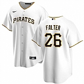 Men's Pittsburgh Pirates #26 Bailey Falter White Cool Base Baseball Stitched Jersey Dzhi,baseball caps,new era cap wholesale,wholesale hats