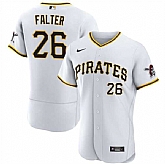 Men's Pittsburgh Pirates #26 Bailey Falter White Flex Base Baseball Stitched Jersey Dzhi,baseball caps,new era cap wholesale,wholesale hats