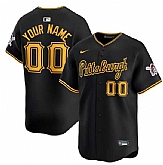 Men's Pittsburgh Pirates Active Player Custom Black Alternate Limited Baseball Stitched Jersey