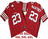 Men's San Francisco 49ers #23 Christian McCaffrey Red FUSE Limited Vapor Stitched Jersey,baseball caps,new era cap wholesale,wholesale hats