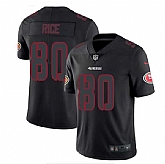 Men's San Francisco 49ers #80 Jerry Rice Black Impact Limited Stitched Jersey,baseball caps,new era cap wholesale,wholesale hats
