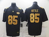 Men's San Francisco 49ers #85 George Kittle 2020 Black Leopard Print Fashion Limited Stitched Jersey Dzhi,baseball caps,new era cap wholesale,wholesale hats