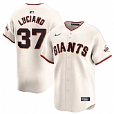 Men's San Francisco Giants #37 Marco Luciano Cream Cool Base Stitched Baseball Jersey Dzhi,baseball caps,new era cap wholesale,wholesale hats