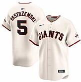 Men's San Francisco Giants #5 Mike Yastrzemski Cream Cool Base Stitched Baseball Jersey Dzhi,baseball caps,new era cap wholesale,wholesale hats
