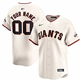 Men's San Francisco Giants Active Player Custom Cream Home Limited Baseball Stitched Jersey,baseball caps,new era cap wholesale,wholesale hats