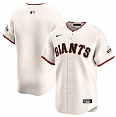Men's San Francisco Giants Blank Cream Home Limited Stitched Baseball Jersey Dzhi,baseball caps,new era cap wholesale,wholesale hats