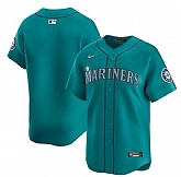 Men's Seattle Mariners Blank Aqua Alternate Limited Stitched jersey Dzhi,baseball caps,new era cap wholesale,wholesale hats