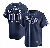 Men's Tampa Bay Rays Active Player Custom Navy Away Limited Stitched Baseball Jersey
