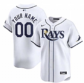 Men's Tampa Bay Rays Active Player Custom White Home Limited Stitched Baseball Jersey