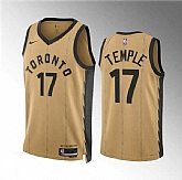 Men's Toronto Raptors #17 Garrett Temple Gold 2023-24 City Edition Stitched Basketball Jersey Dzhi,baseball caps,new era cap wholesale,wholesale hats