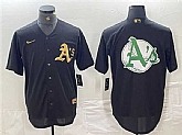 Mens Oakland Athletics Black Gold Team Big Logo Cool Base Stitched Baseball Jersey,baseball caps,new era cap wholesale,wholesale hats