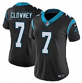 Women's Carolina Panthers #7 Jadeveon Clowney Black Stitched Jersey Dzhi