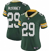 Women's Green Bay Packers #29 Xavier McKinney Green Vapor Limited Football Stitched Jersey Dzhi
