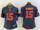 Women's Kansas City Chiefs #15 Patrick Mahomes Black Vapor Untouchable Limited Football Stitched Jersey