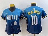 Women's Philadelphia Phillies #10 JT Realmuto Number Blue 2024 City Connect Limited Stitched Jerseys,baseball caps,new era cap wholesale,wholesale hats