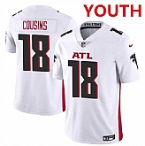 Youth Atlanta Falcons #18 Kirk Cousins White Vapor Untouchable Limited Stitched Jersey Dzhi