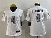 Youth Las Vegas Raiders #4 Aidan O'Connell White Color Rush Limited Football Stitched Jersey