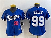 Youth Los Angeles Dodgers #99 Joe Kelly Blue With Patch Stitched Baseball Jersey,baseball caps,new era cap wholesale,wholesale hats