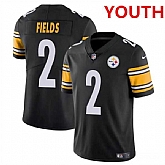 Youth Pittsburgh Steelers #2 Justin Fields Black Vapor Untouchable Limited Football Stitched Jersey Dzhi,baseball caps,new era cap wholesale,wholesale hats